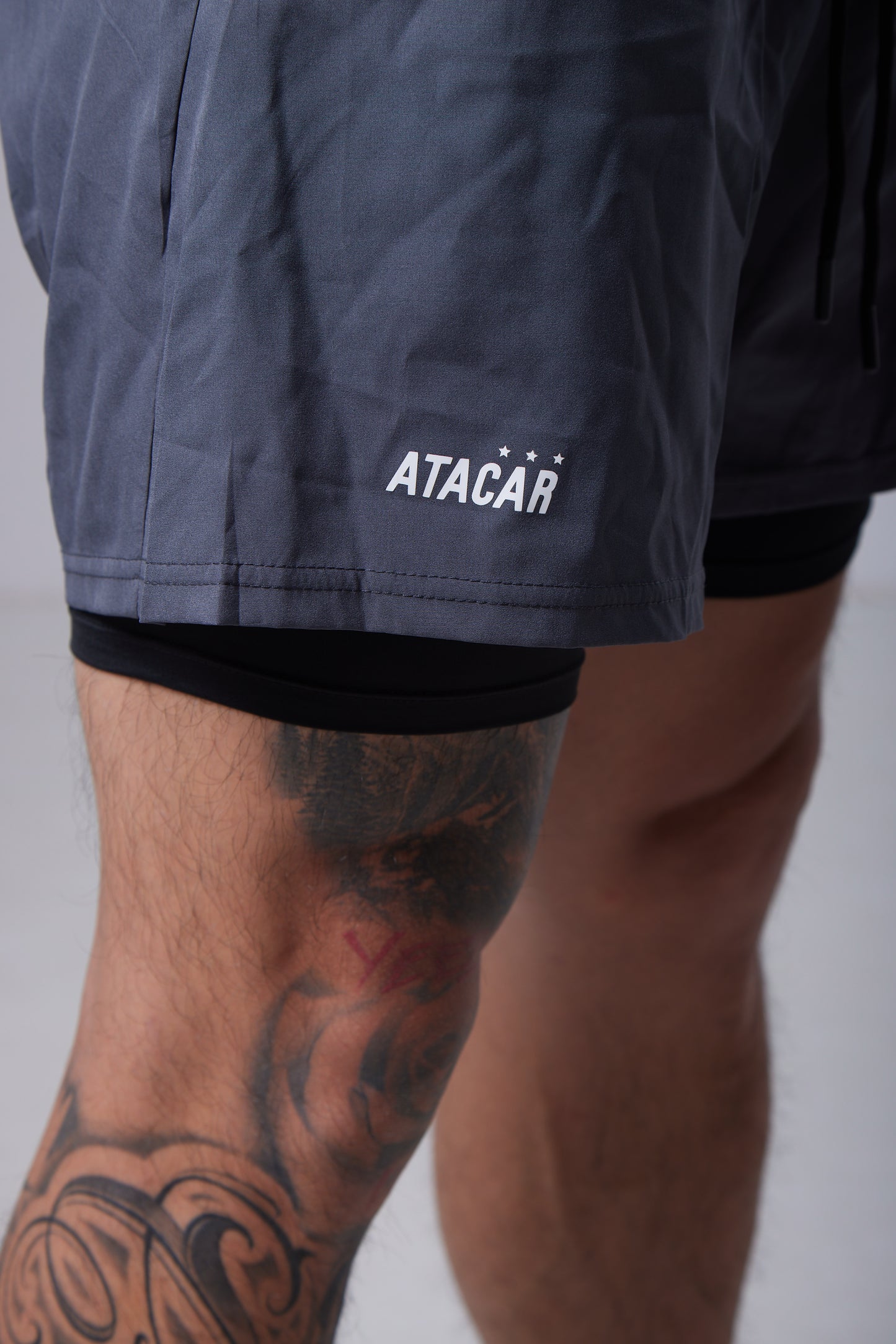 2 in 1 Stretchy Slim-fit Shorts