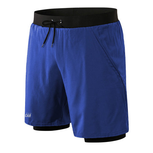 2 in 1 Stretchy Slim-fit Shorts