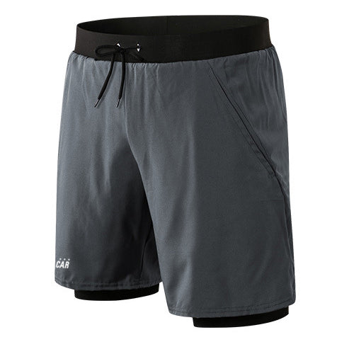 2 in 1 Stretchy Slim-fit Shorts