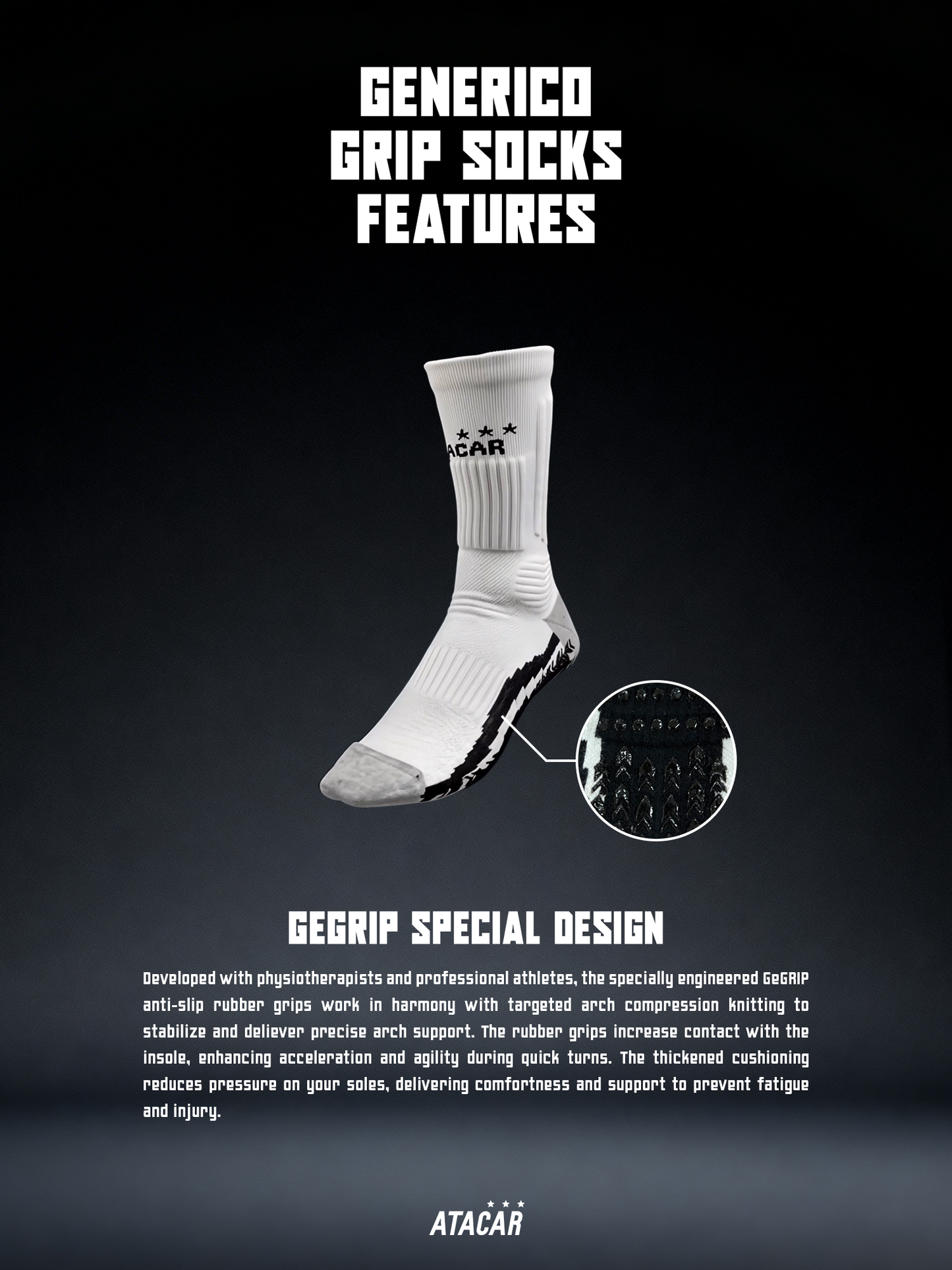 ATACAR Genérico Grip Socks