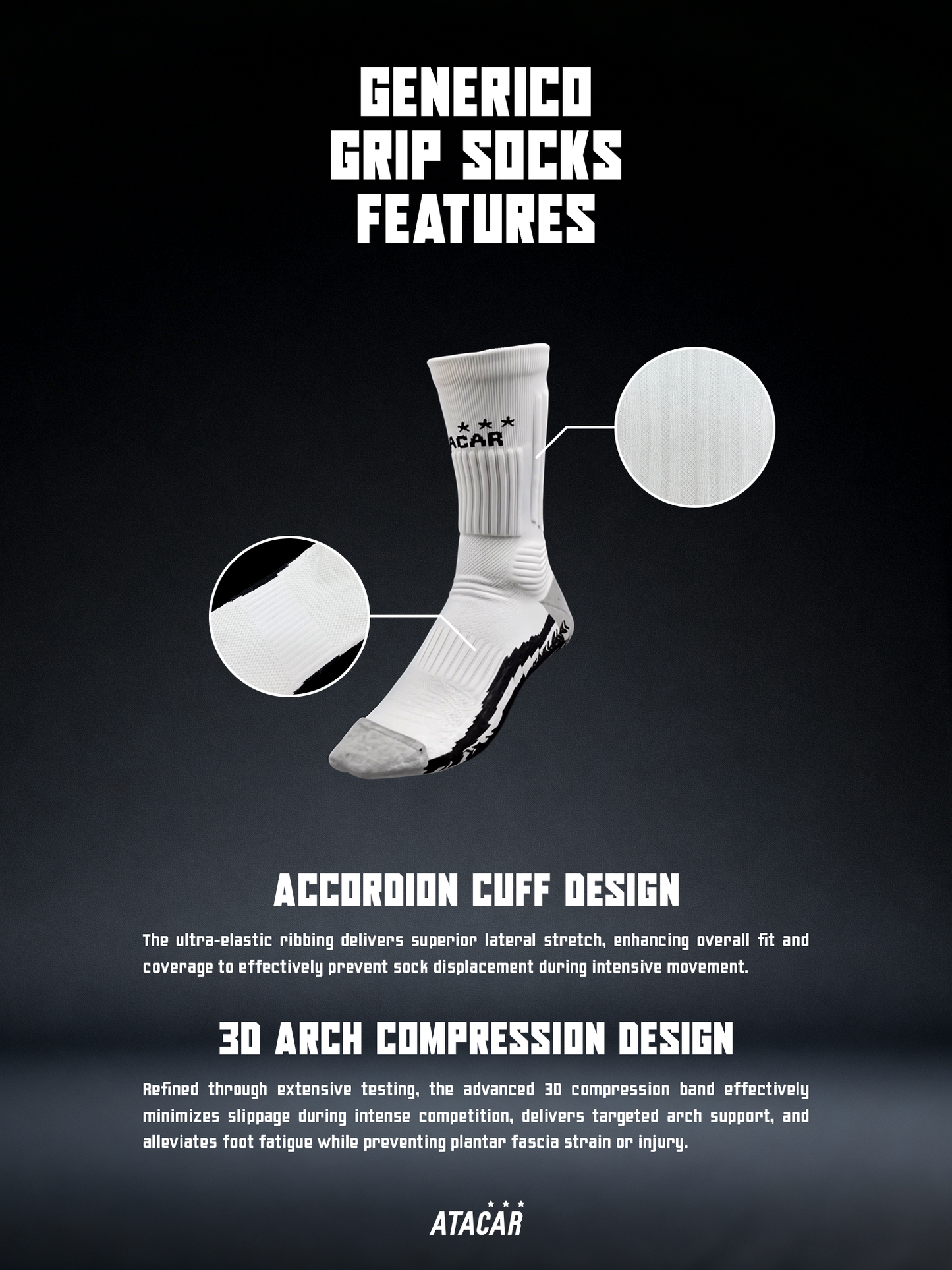 ATACAR Genérico Grip Socks