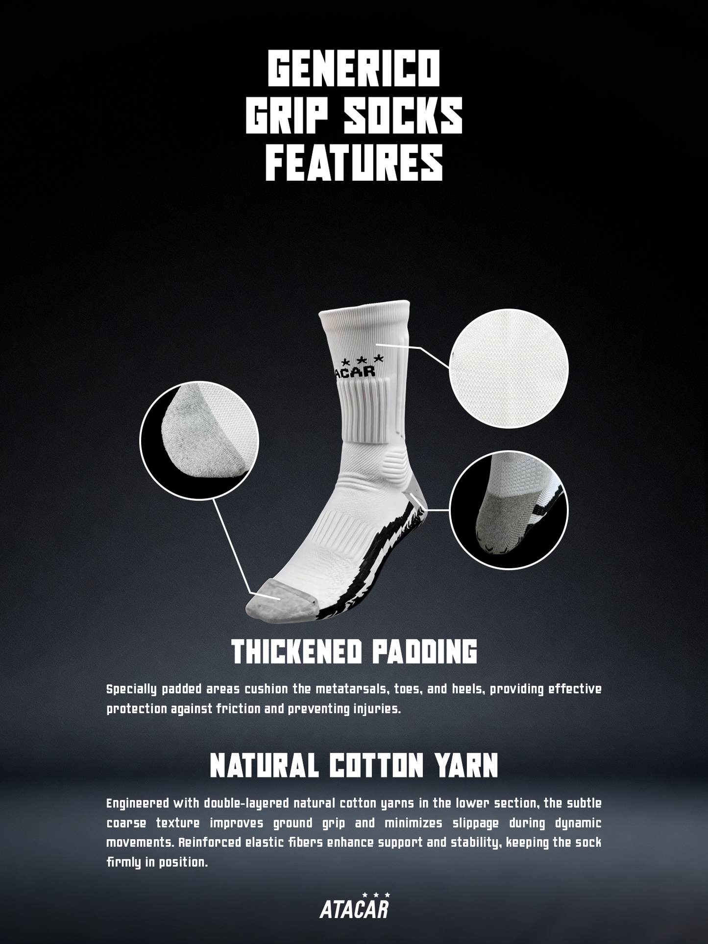 ATACAR Genérico Grip Socks