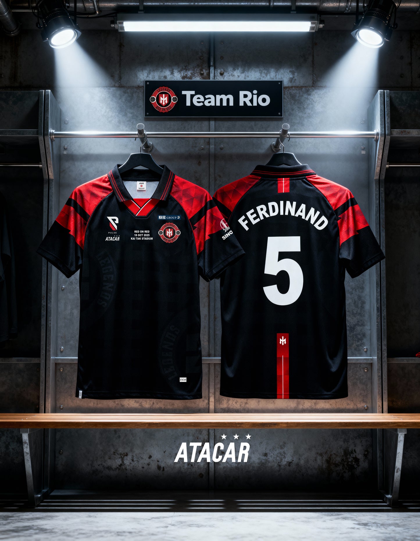 (Pre-Order) Red on Red - Rio 11 Exclusive Football Shirt - 雙紅會Rio 11限定球衣 (預購)