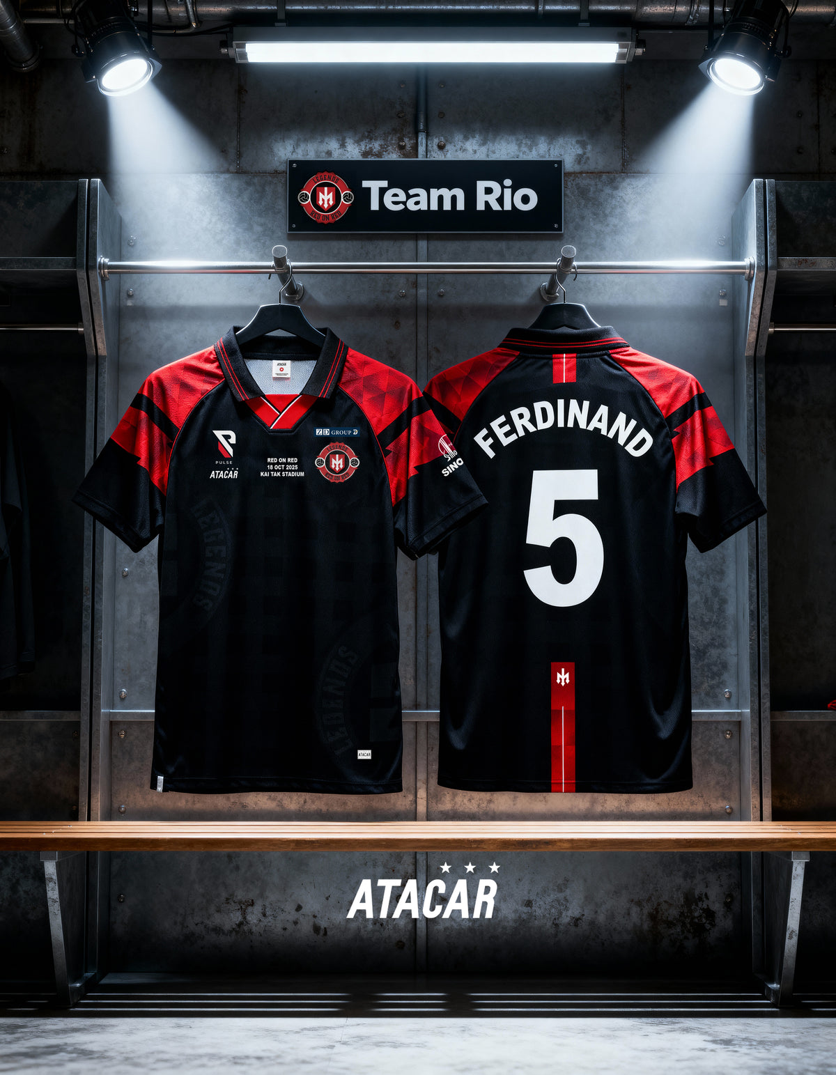 (Pre-Order) Red on Red - Rio 11 Exclusive Football Shirt - 雙紅會Rio 11限定 ...